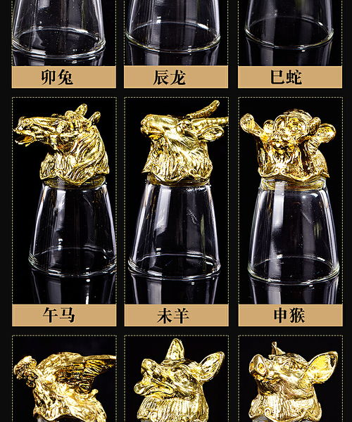 十二生肖酒具南阳淘邦拍摄产品图片制作淘宝详情页天猫