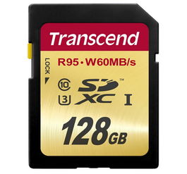 金盒特价 transcend 创见高速sdxc存储卡 128gb